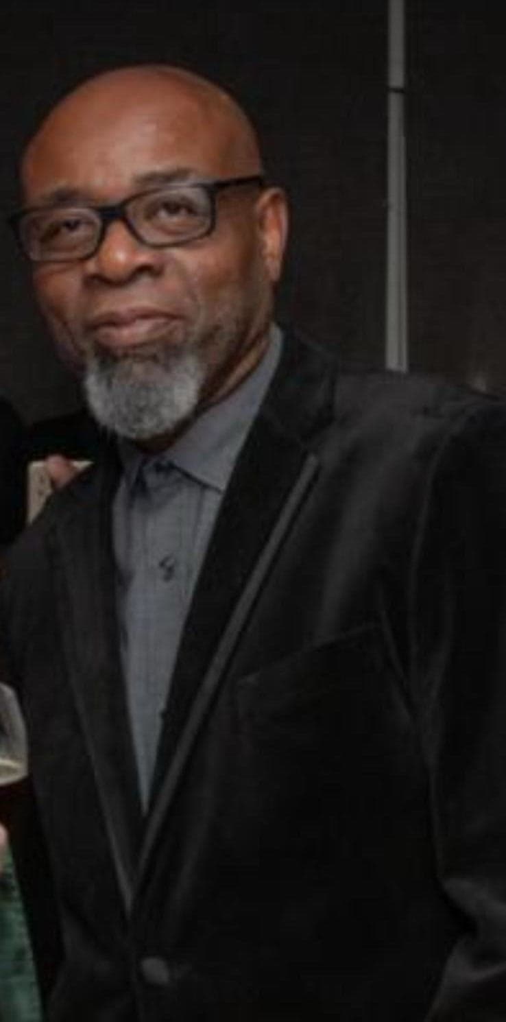 Patrick Burrows, founder of Burrows Health Project, in a black velvet jacket.